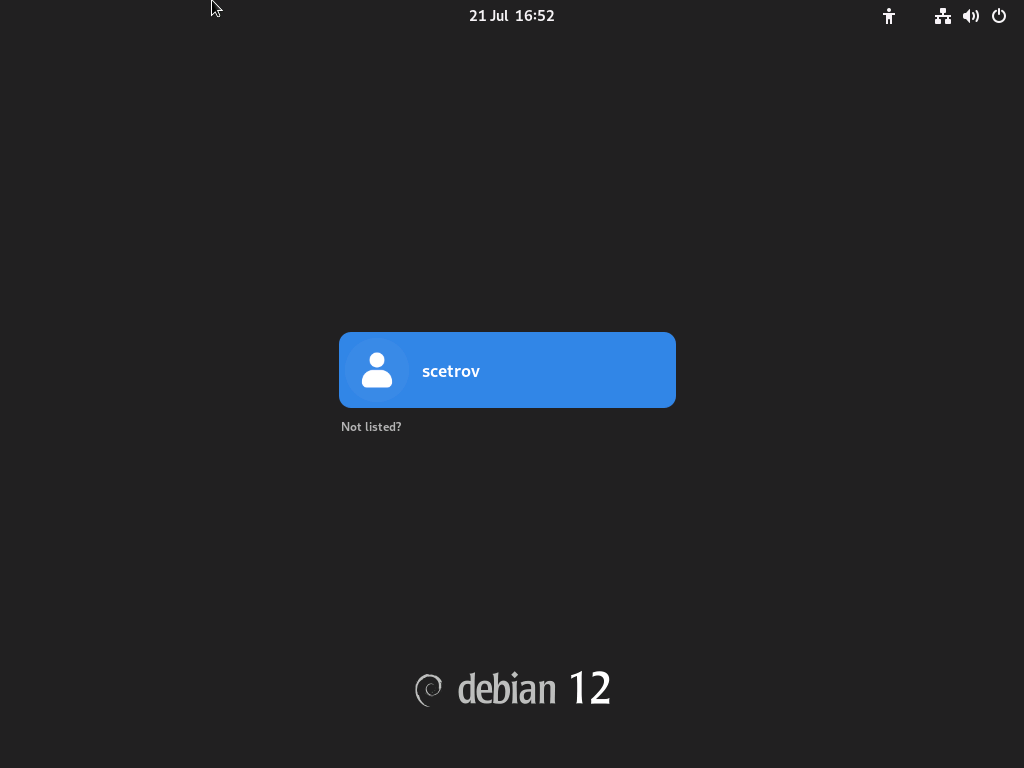 Login Screen
